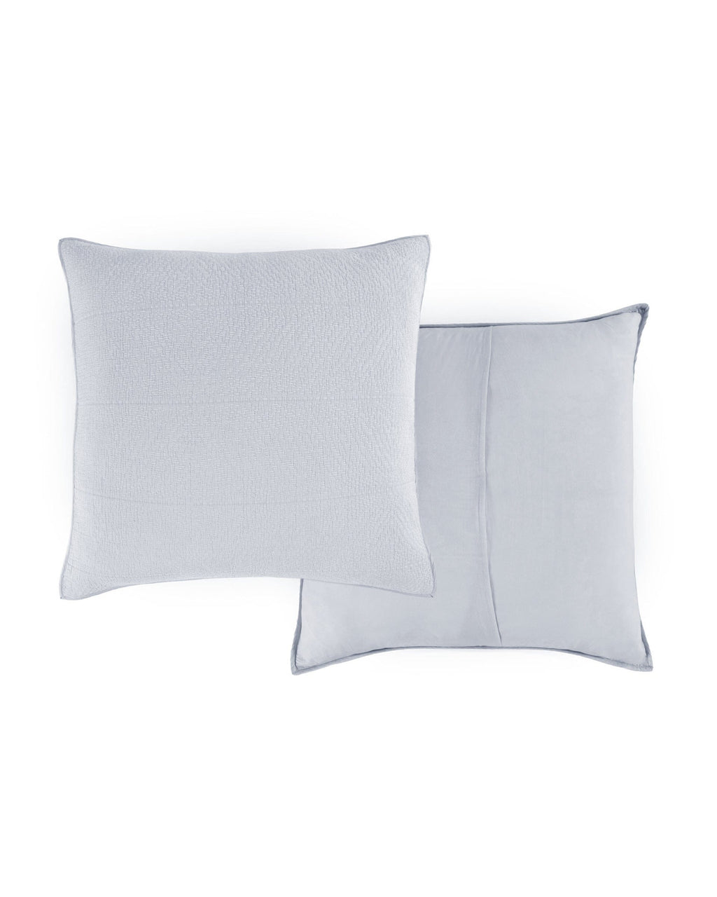 The front view of the Southern Tide Tideline Coverlet Sham by Southern Tide - Grey